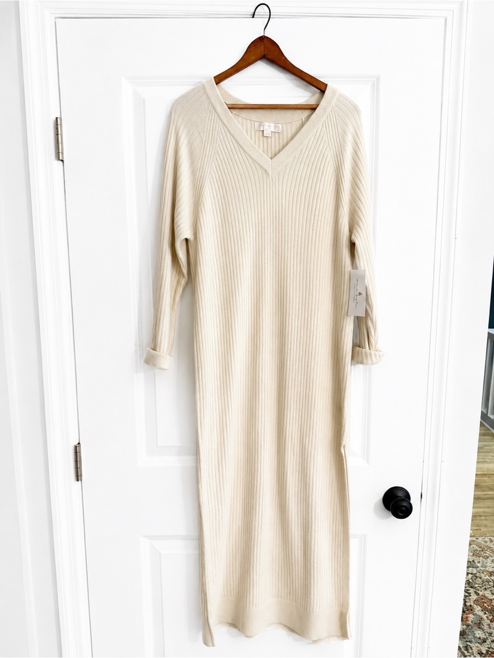 NWT Spiritual Gangster Wool Blend Reva Maxi Dress Small Ribbed Sweater Dress